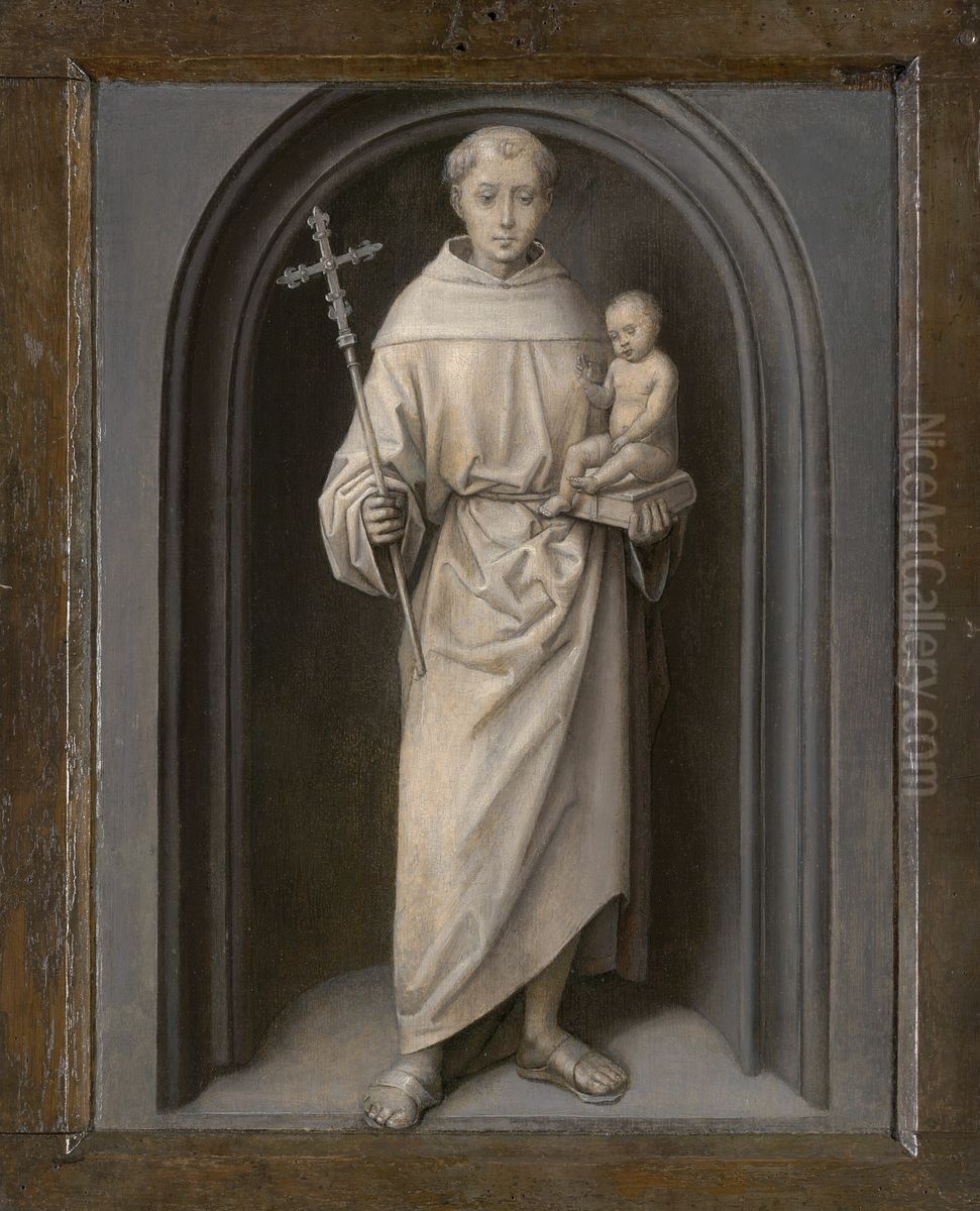 Saint Anthony of Padua Oil Painting by (manner of) Memling, Hans