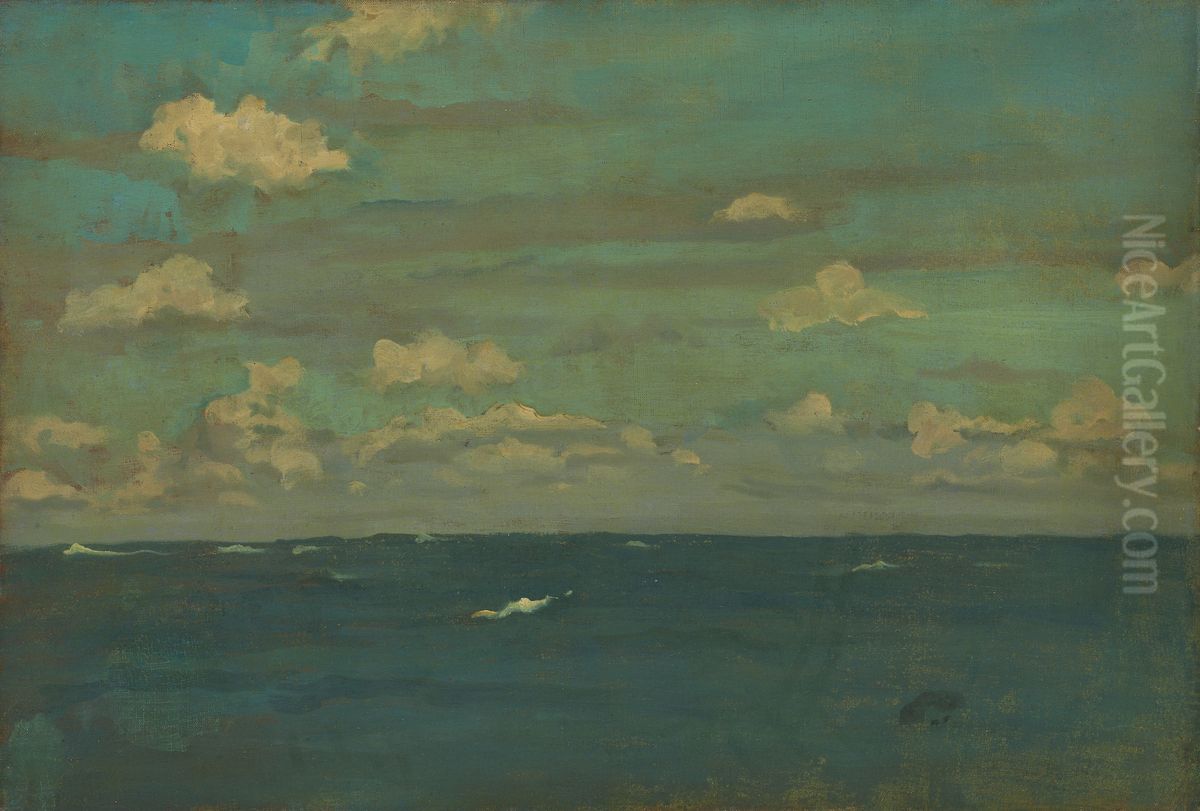 Violet and Silver - The Deep Sea Oil Painting by James McNeill Whistler