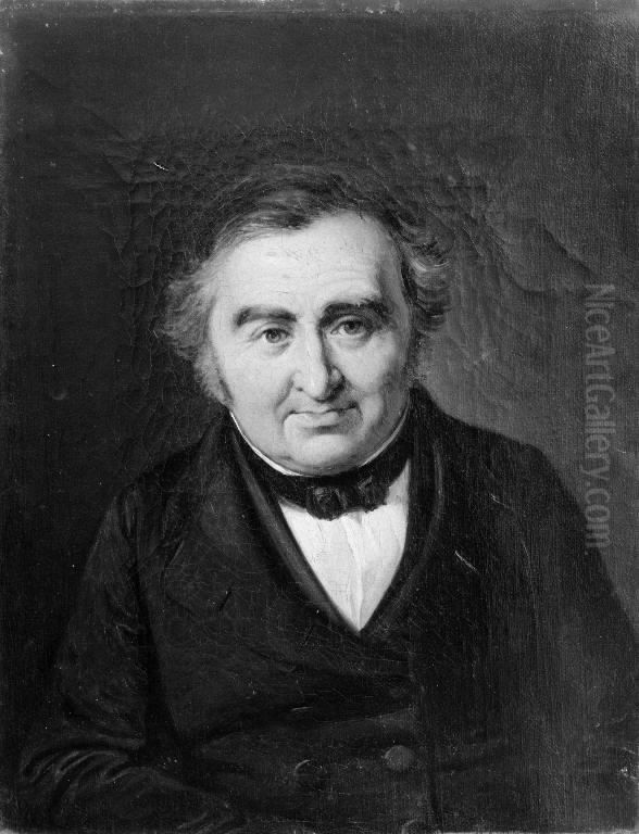 Etatsrad M.L. Nathanson Oil Painting by Wilhelm Marstrand