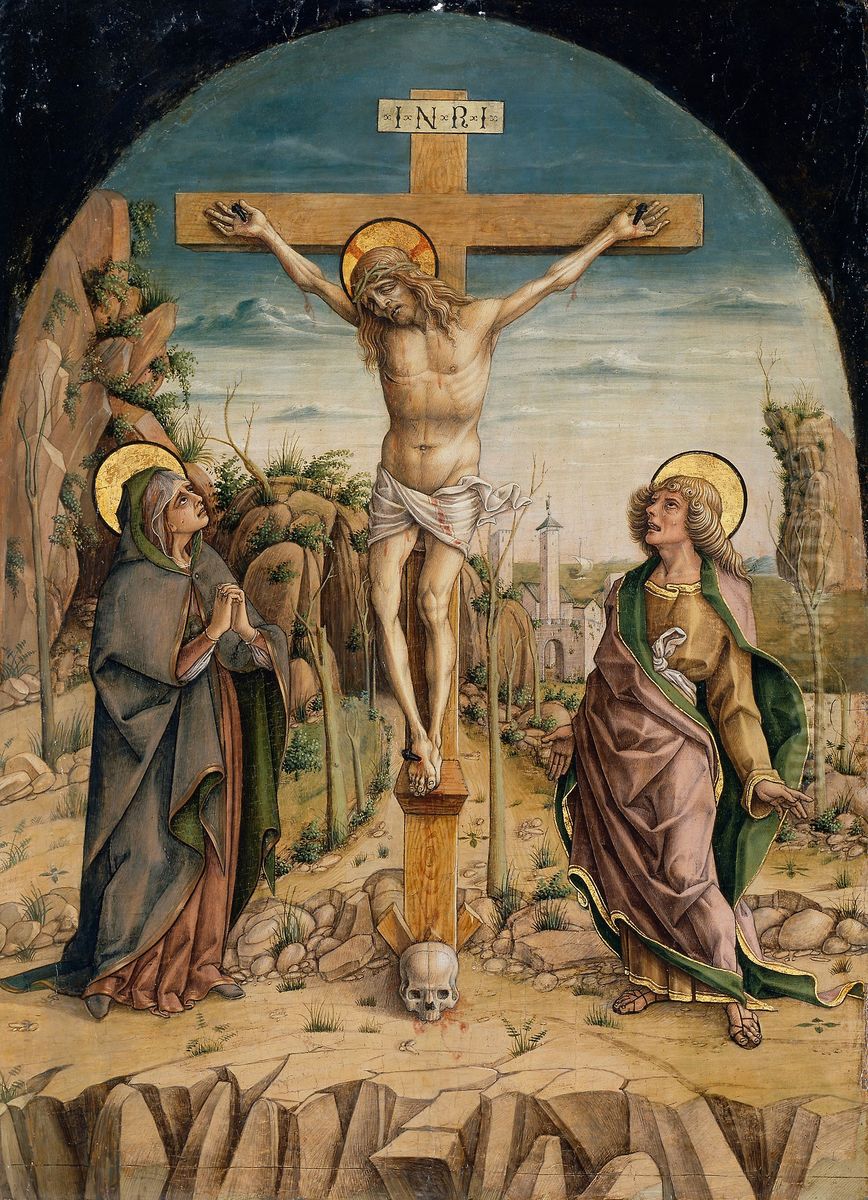 The Crucifixion Oil Painting by Carlo Crivelli