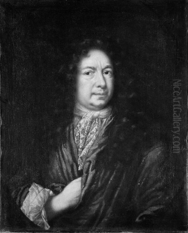 Portrait of the Artist Oil Painting by David Klocker Ehrenstrahl