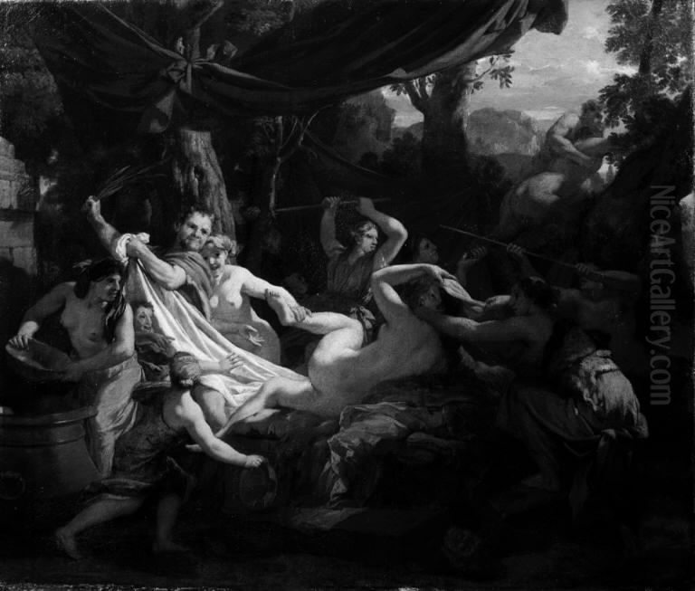 Nymphs Surprised by Satyrs Oil Painting by Gerard de Lairesse