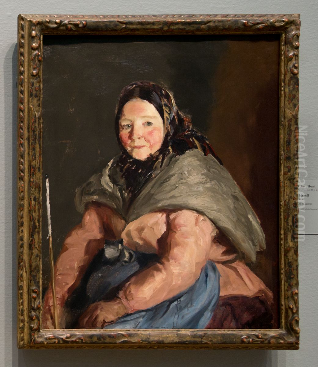 Herself Oil Painting by Robert Henri