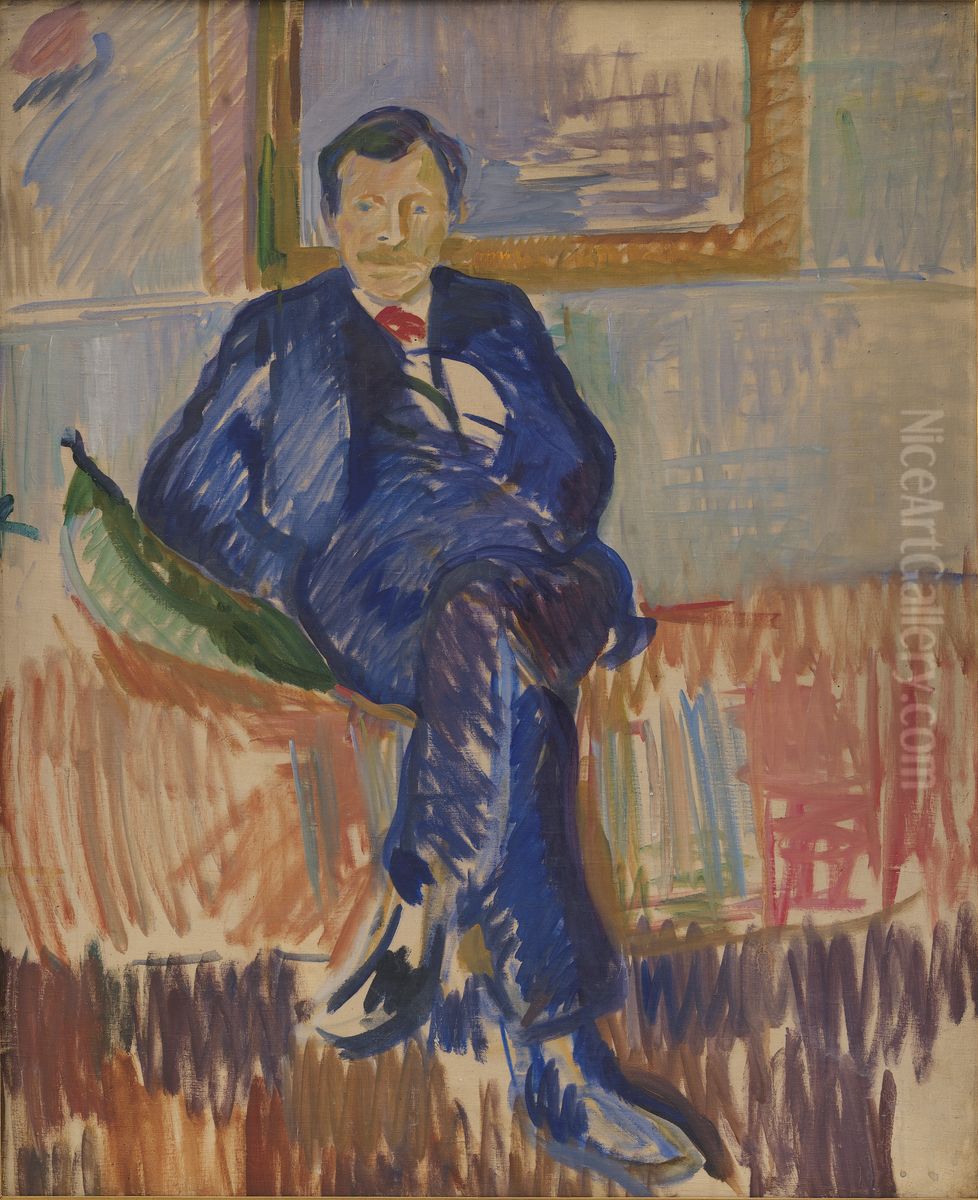 Portrait of the Painter Karl Schou Oil Painting by Karl Isakson