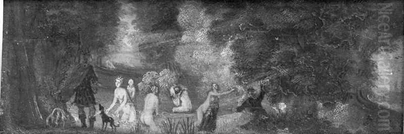 Landscape with Actaeon and Diana Oil Painting by Pieter Brueghel the Elder
