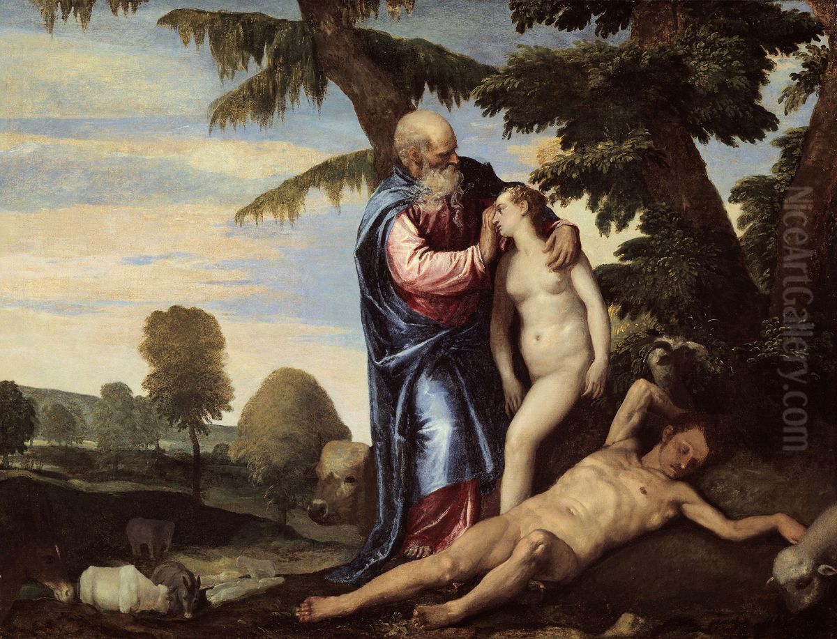 The Creation of Eve Oil Painting by Paolo Veronese (Caliari)