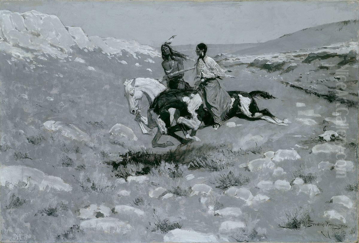 Ceremony of the Fastest Horse Oil Painting by Frederic Remington