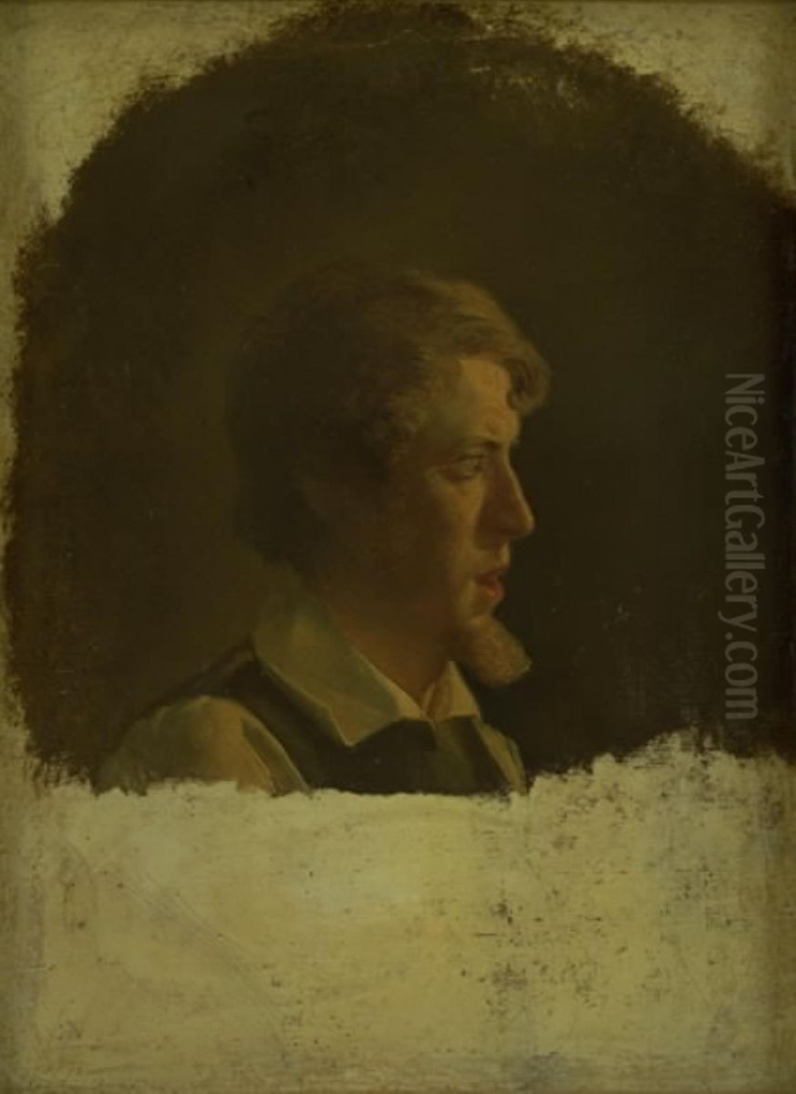 The German Painter Herman Kaufmann Oil Painting by Wilhelm Bendz