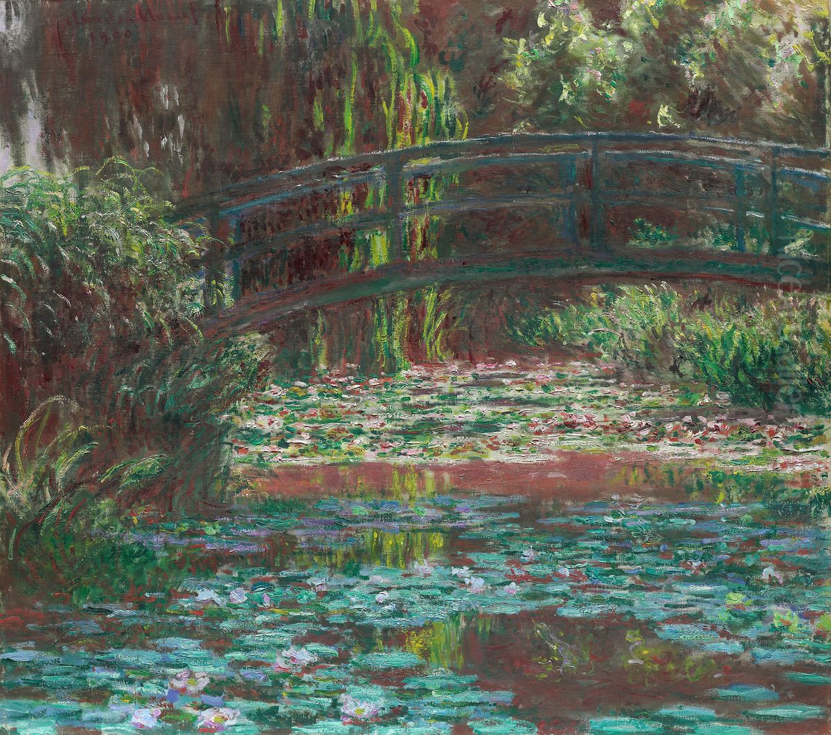Water Lily Pond Oil Painting by Claude Oscar Monet