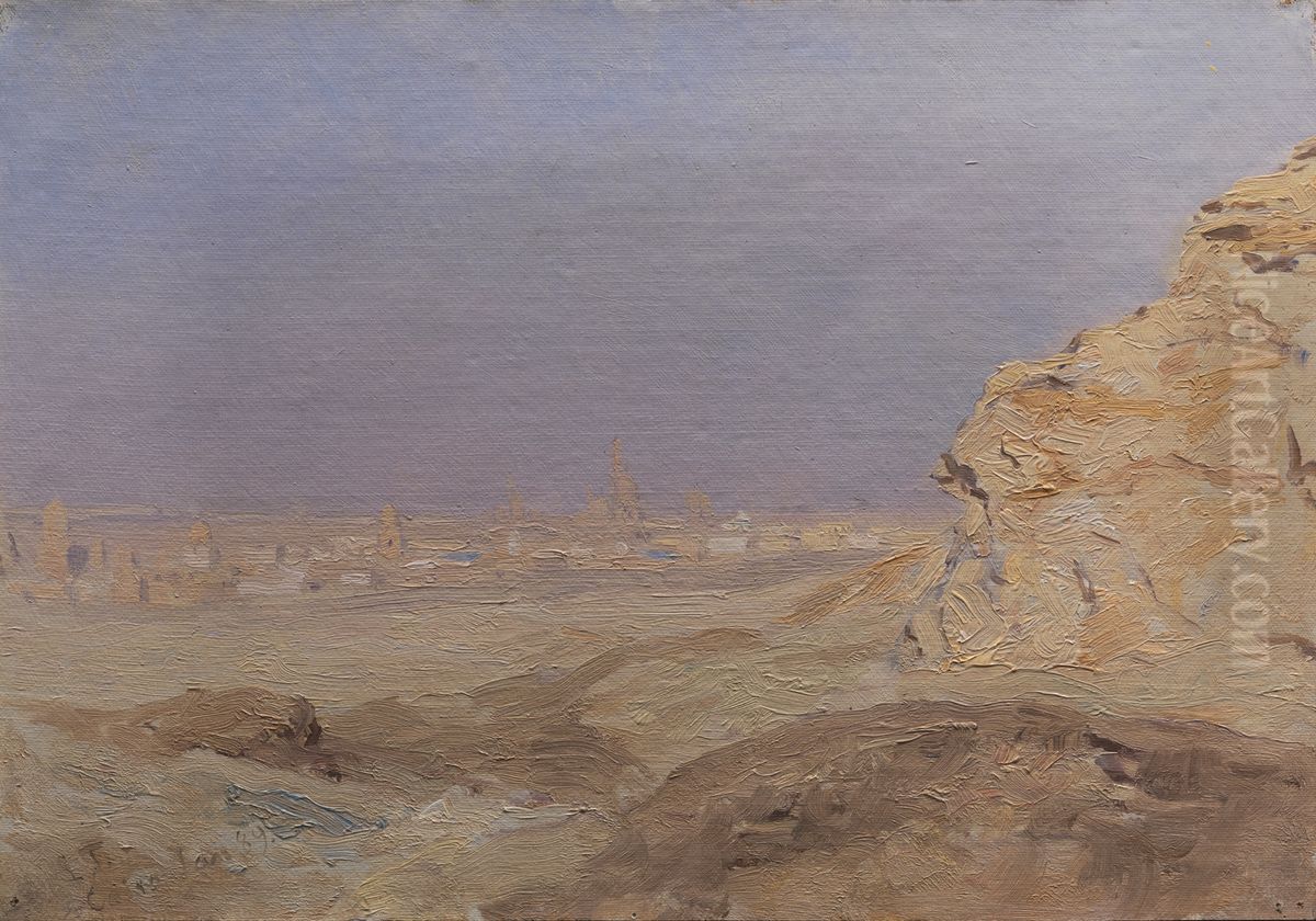 Udsigt mod Cairo Oil Painting by Laurits Tuxen