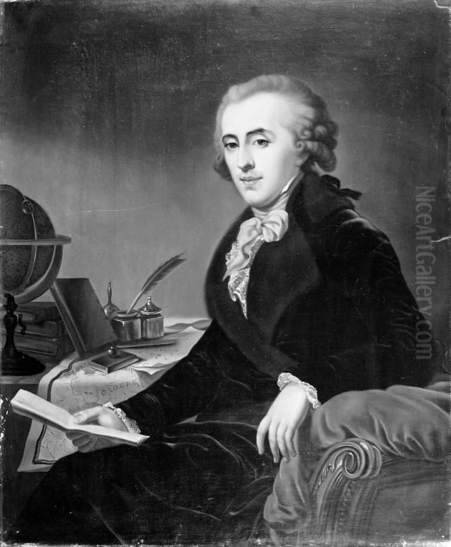 Prince Platon Alexandronic Zubov Oil Painting by Johann Baptist von Lampi the Elder