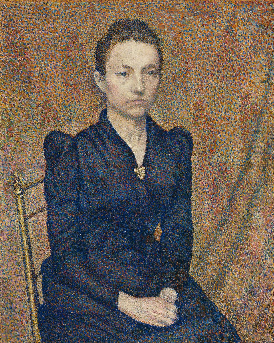 Portrait of the Artist's Sister Oil Painting by Georges Lemmen