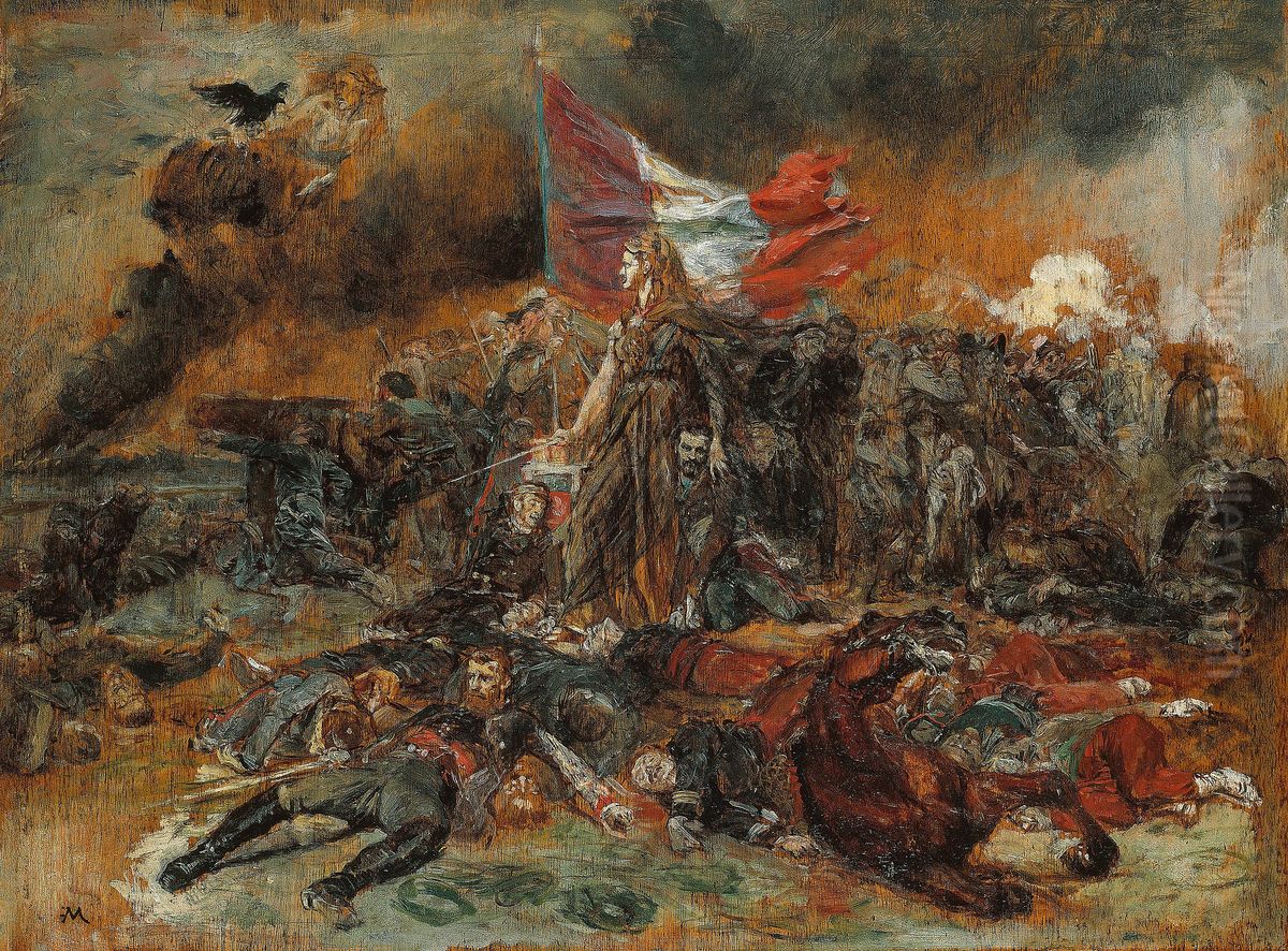 The Defense of Paris Oil Painting by Jean-Louis-Ernest Meissonier