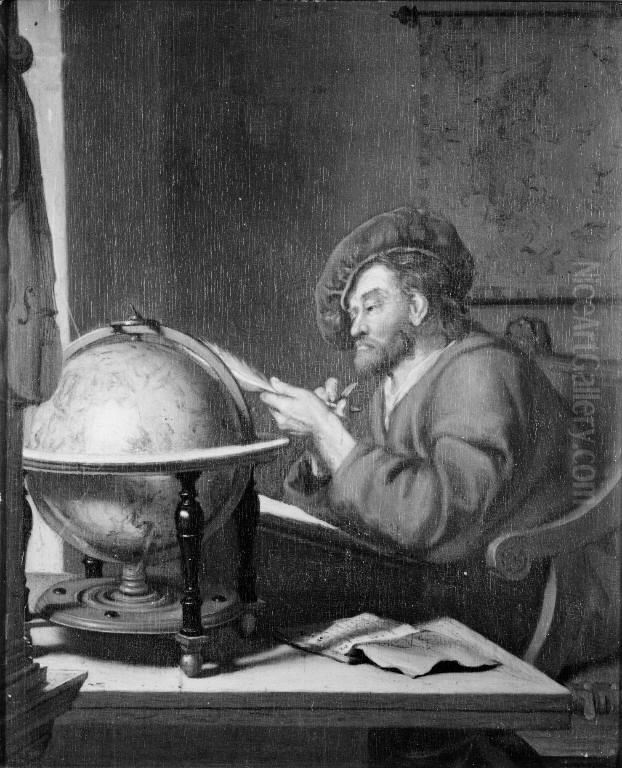 The Astronomer Oil Painting by Domenicus Van Tol