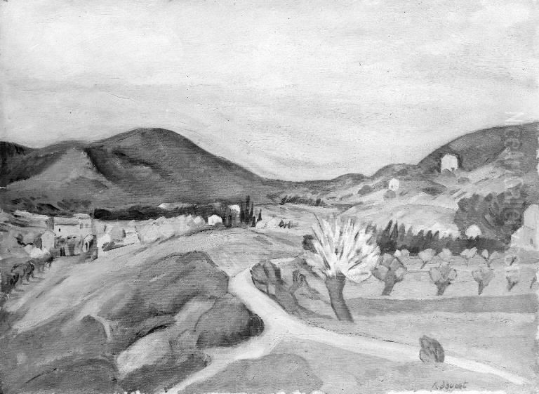 Montagnes de l'Ermitage, Provence Oil Painting by Henri Doucet