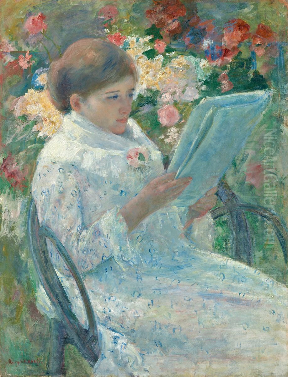 On a Balcony Oil Painting by Mary Cassatt