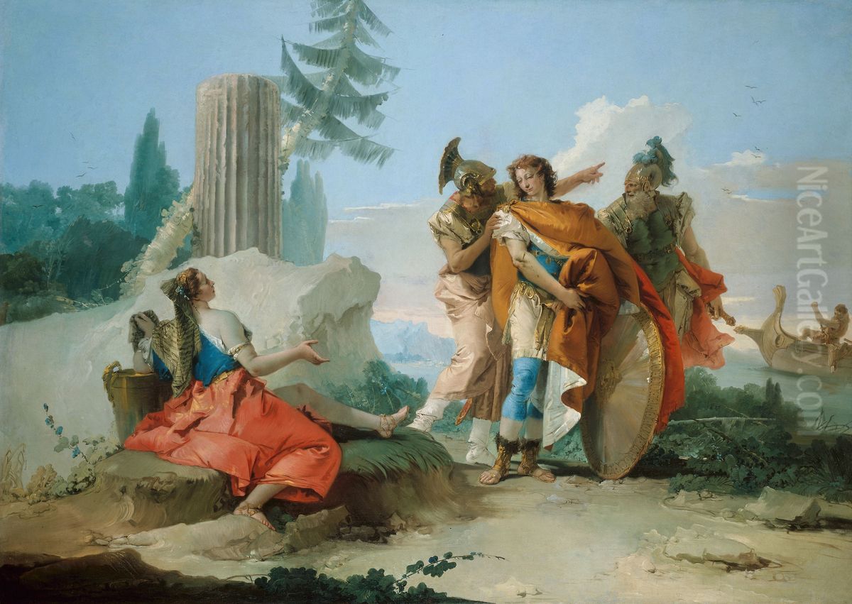 Armida Abandoned by Rinaldo Oil Painting by Giovanni Battista Tiepolo