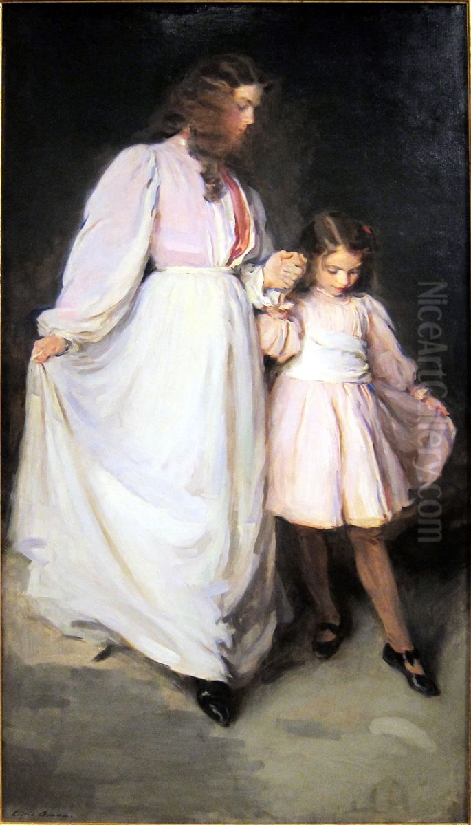 Dorothea and Francesca Oil Painting by Cecilia Beaux