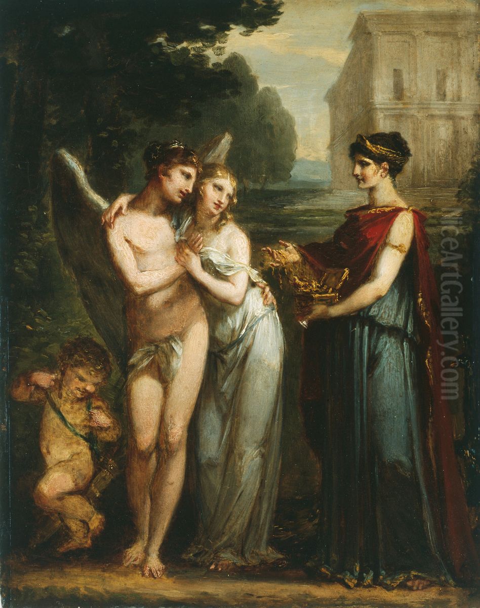 Innocence Preferring Love and Riches Oil Painting by Pierre-Paul Prud'hon