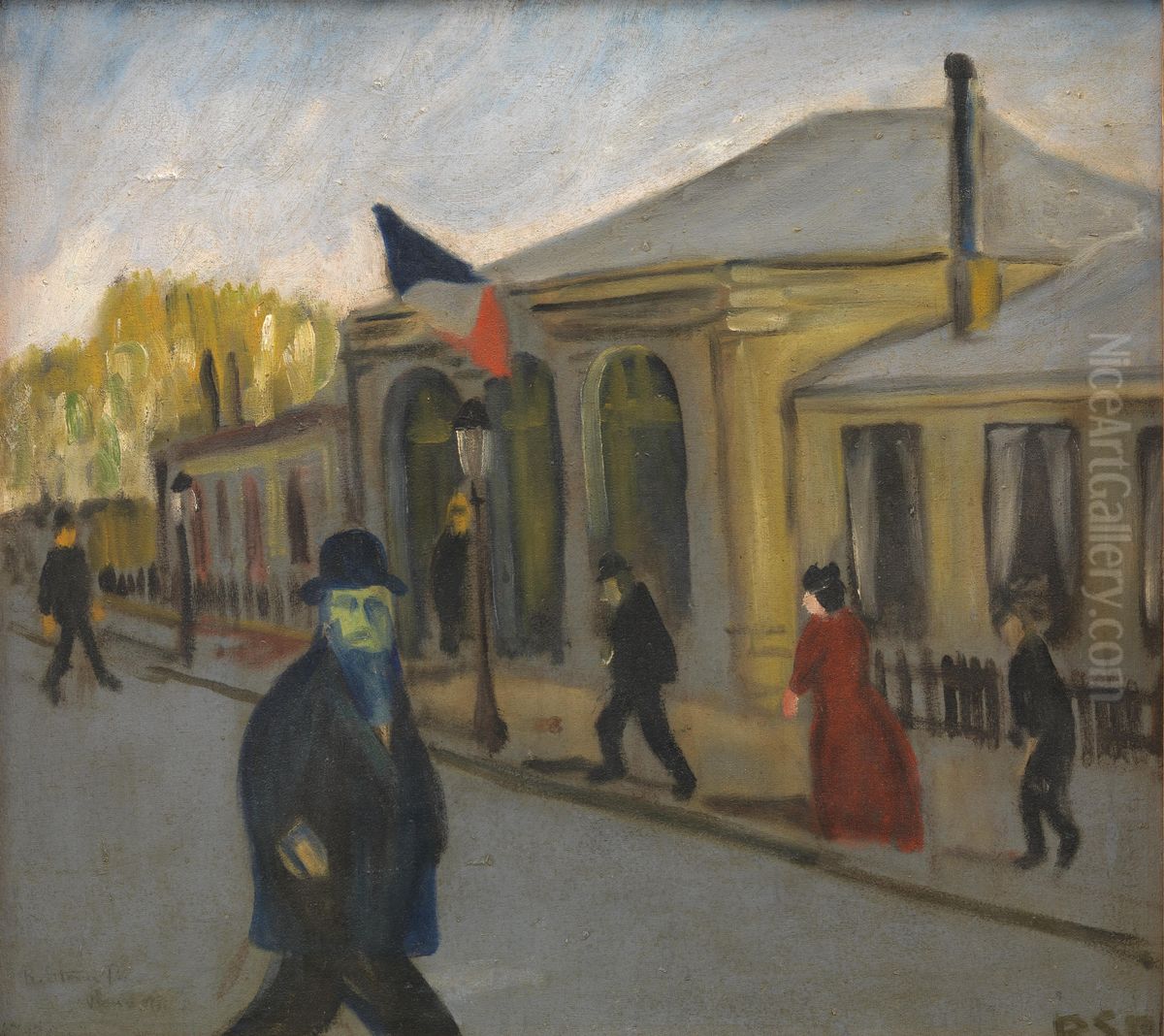 La Morgue Oil Painting by Robert Storm Petersen