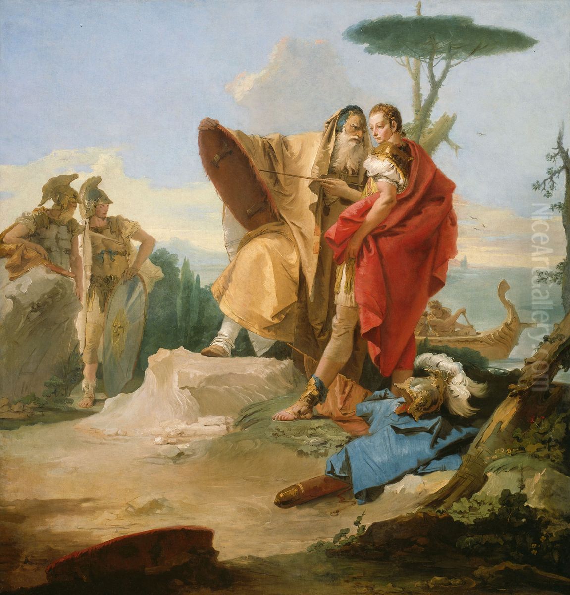 Rinaldo and the Magus of Ascalon Oil Painting by Giovanni Battista Tiepolo