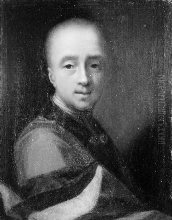 Portraet af en midaldrende mand Oil Painting by Jacques d'Agar