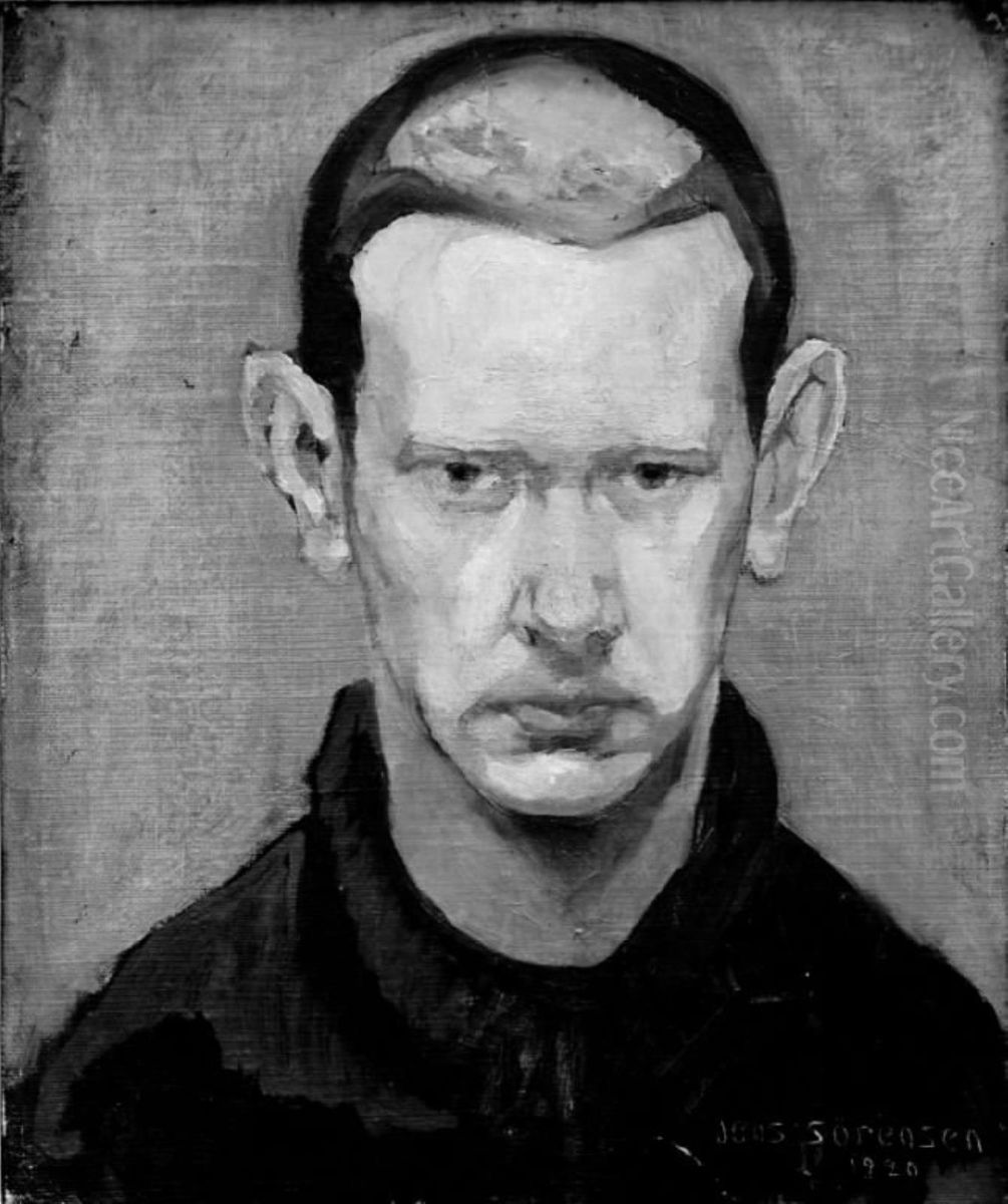 Self portrait. Oil Painting by Jens Sorensen