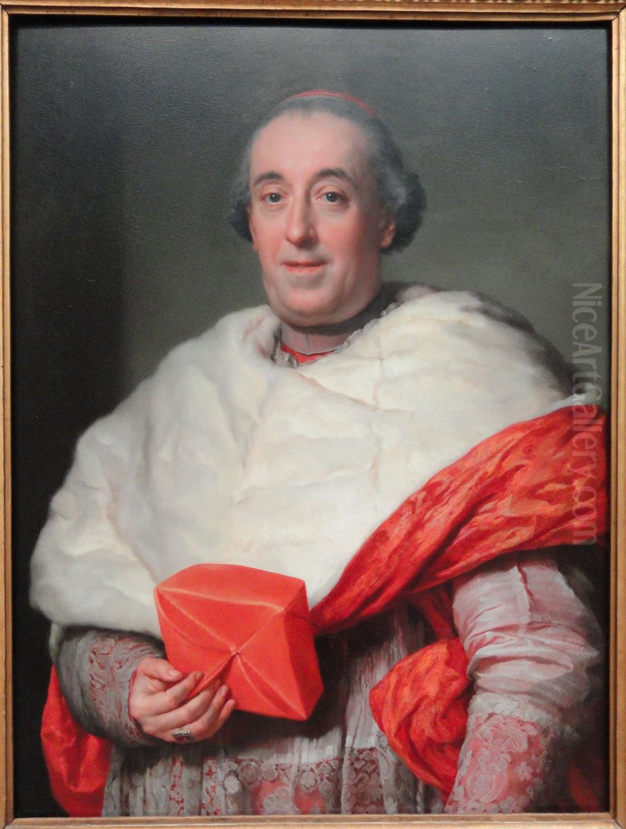 Portrait of CardinalFrancesco Saverio de Zelada(1717-1801) Oil Painting by Anton Raphael Mengs