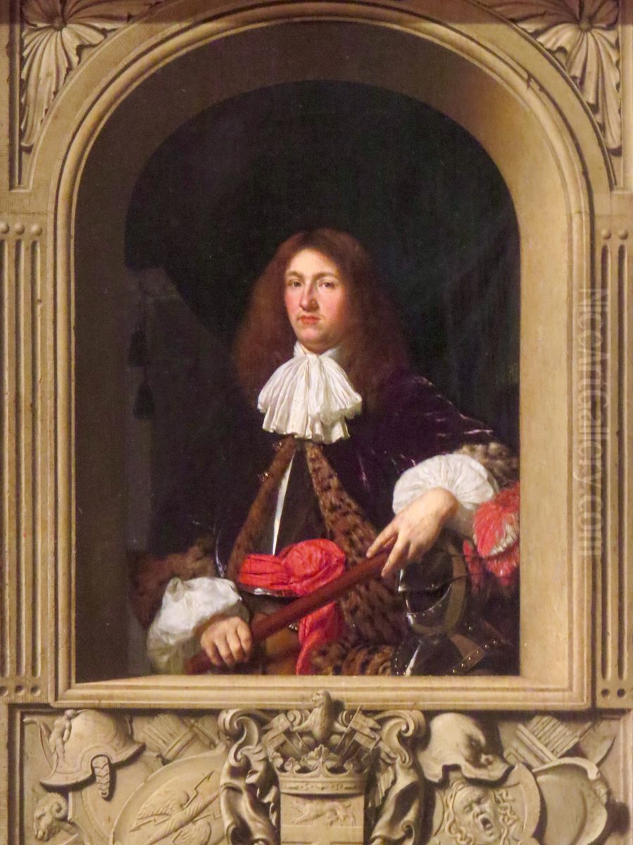 Portraet af grev Ulrik Frederik Gyldenlove (1638-1704) Oil Painting by Frans van Mieris