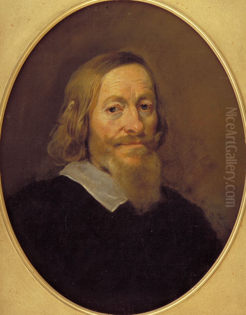 Rigsadmiral Ove Gjedde Oil Painting by Karel van Mander III