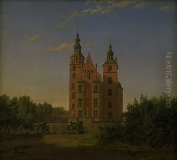 Rosenborg Slot Oil Painting by Thorald Laessoe