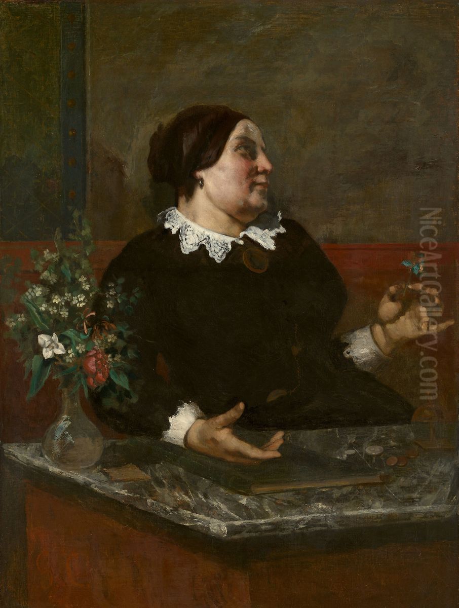 Mere Gregoire Oil Painting by Gustave Courbet