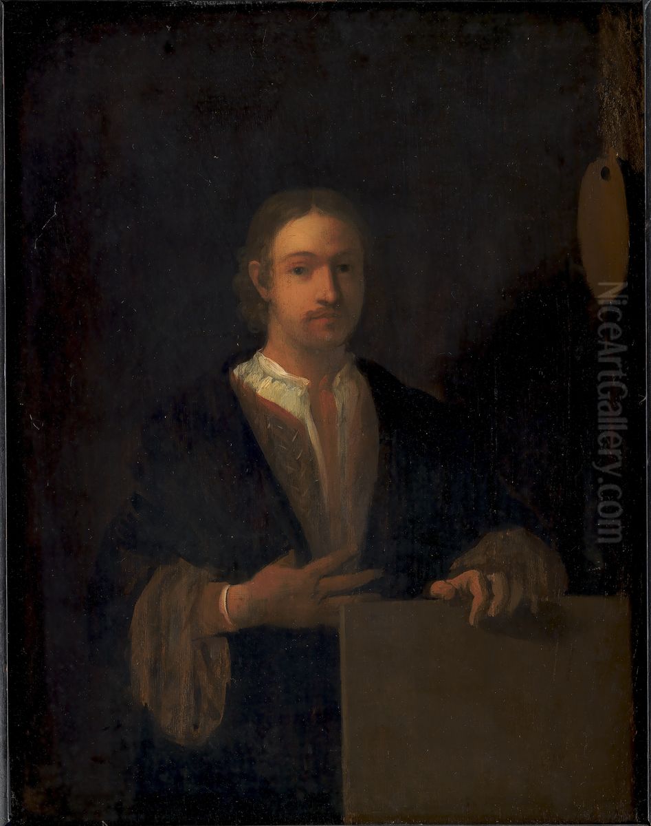 Self-Portrait Oil Painting by Charles Alphonse Du Fresnoy