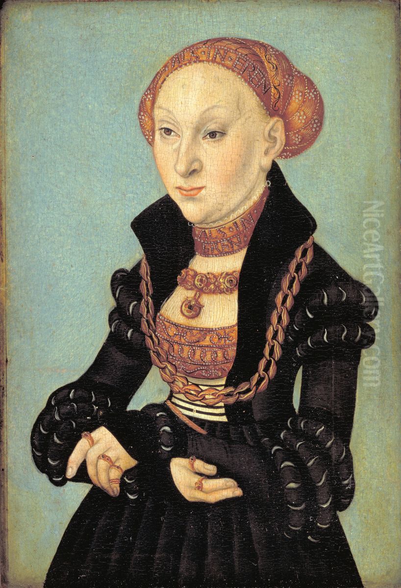 Portrait of the Electress Sibyl of Saxony Oil Painting by Lucas Cranach the Elder