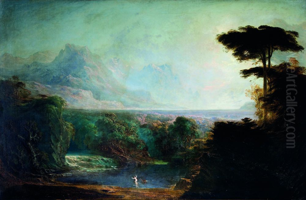 Alpheus and Arethusa Oil Painting by John Martin