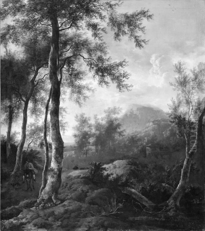 Mountain Landscape Oil Painting by Frederik de Moucheron