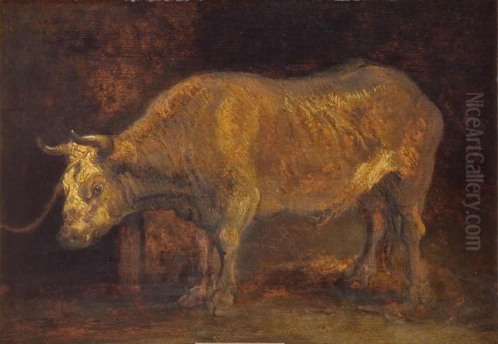 An Ox Standing Oil Painting by Rembrandt