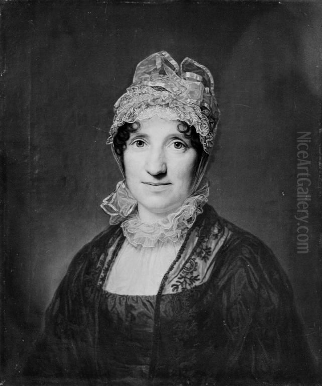 Hedevig Margretha Thomsen, f. Jurgensen Oil Painting by Friedrich Carl Groger