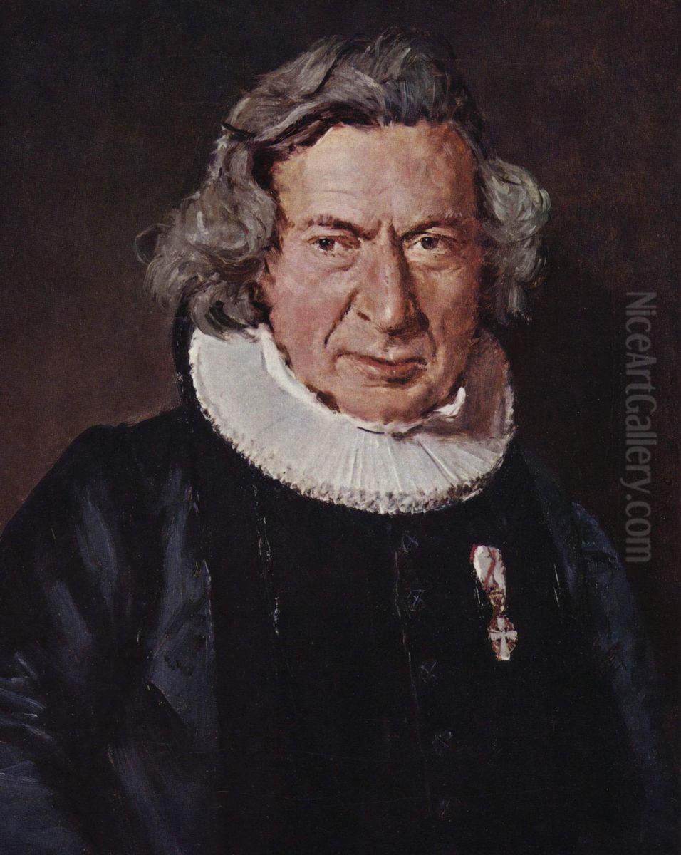 Portrat des Dr. A. G. Rudelbach Oil Painting by Christian Albrecht Jensen