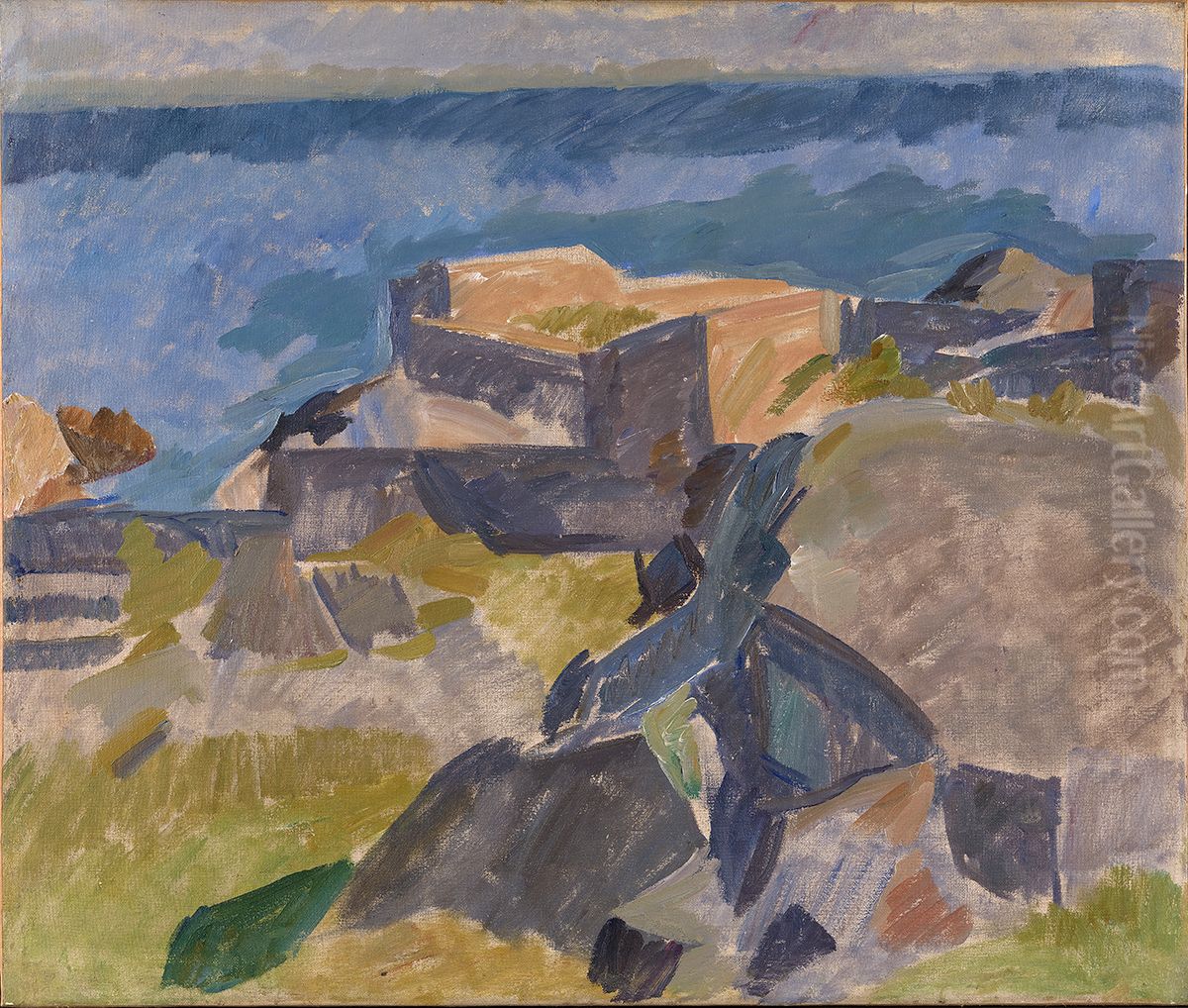 Motiv from Christianso Oil Painting by Edvard Weie