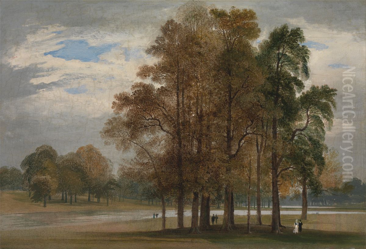 Hyde Park Oil Painting by John Martin