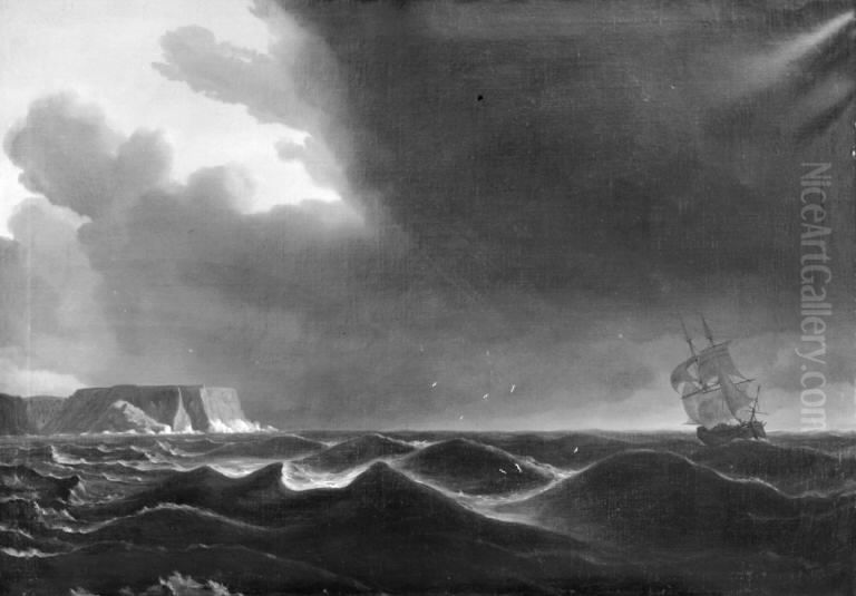 Nordkap Oil Painting by Christian Ezdorf