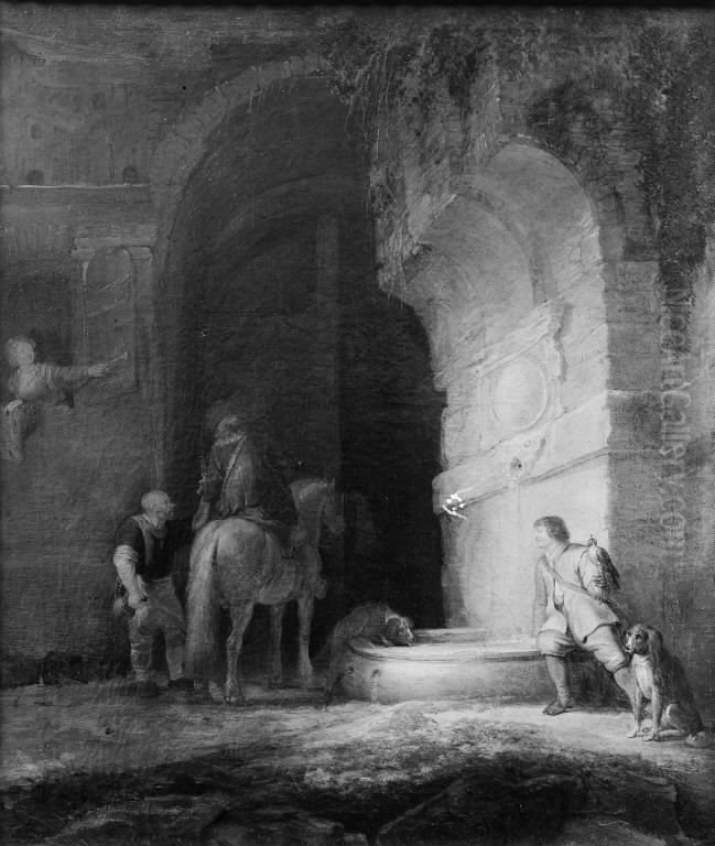 Hunters at Rest Oil Painting by Simon De Vlieger