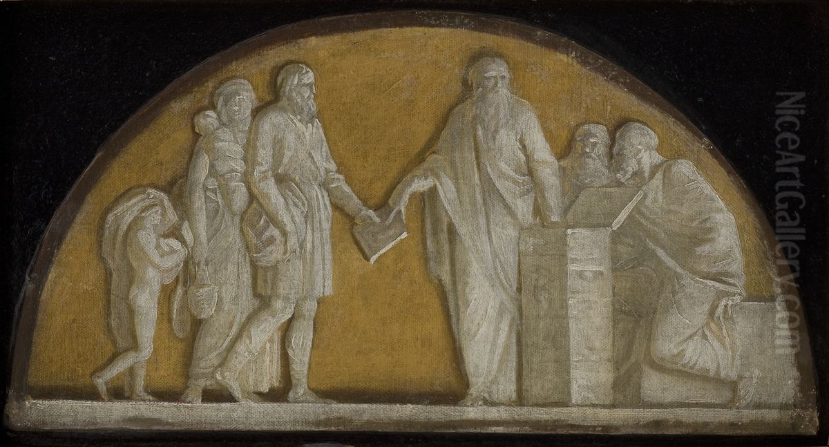 The Foundation of the Copenhagen Fire Insurance Oil Painting by Nicolai Abildgaard