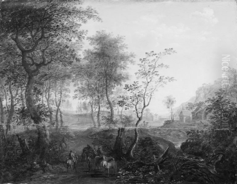 Landscape Oil Painting by Cornelis Huysmans