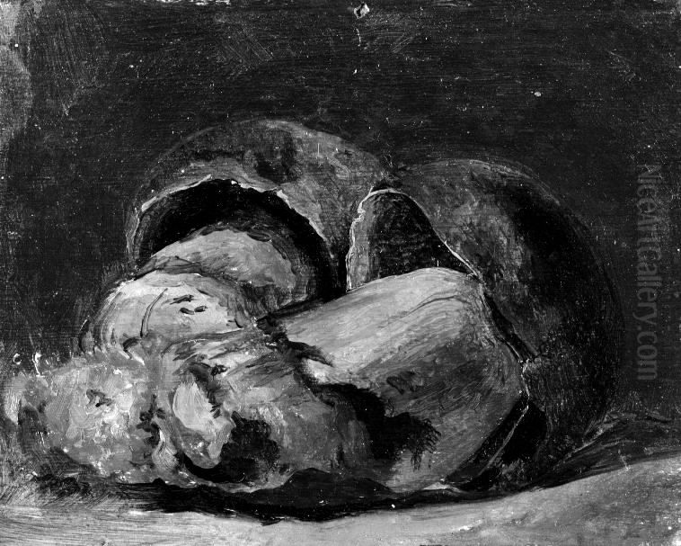 Two Boleti Oil Painting by Lorenz Frolich