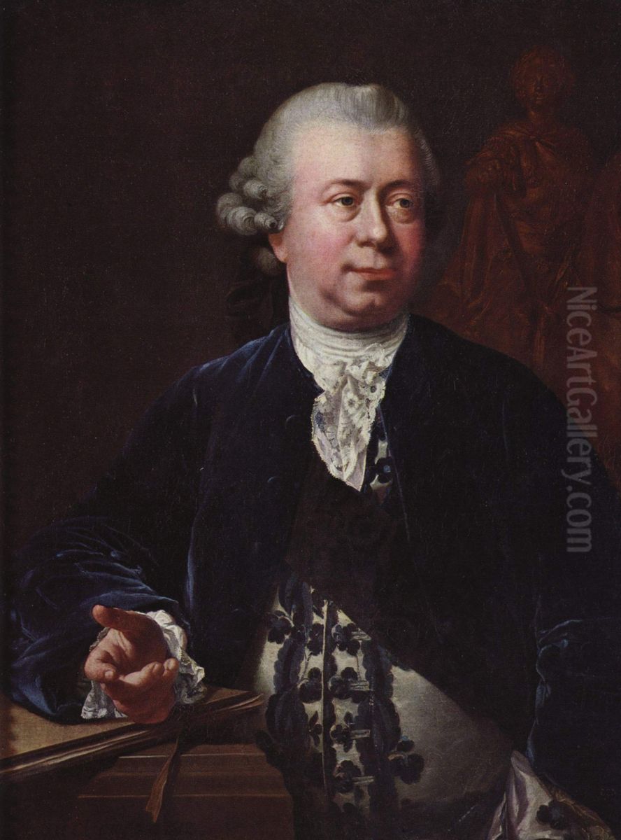 Portrait of Jacques-Francois-Joseph Saly Oil Painting by Jens Juel