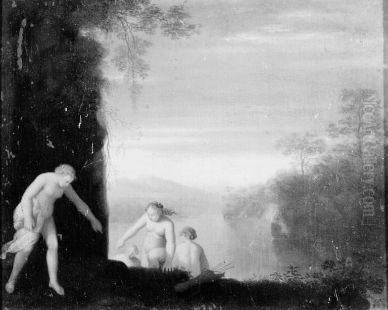 Diana and her Attendants Oil Painting by Cornelius van Poelenburgh