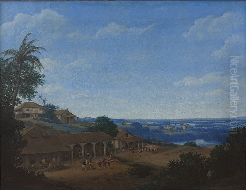 Landscape in Brazil with Sugar Plantation Oil Painting by Frans Post