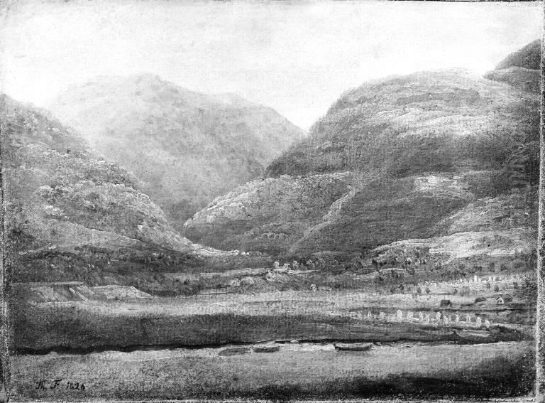 Sketch from Parish in Norway Oil Painting by Thomas Fearnley